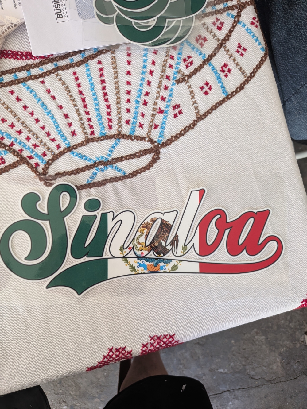 Sinaloa Windshield Car Decal - Green, White & Red